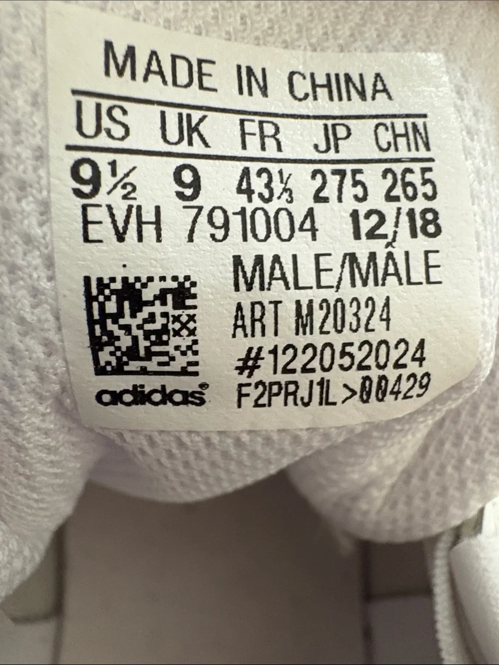 adidas White Leather Sneakers with Green Heel Accents